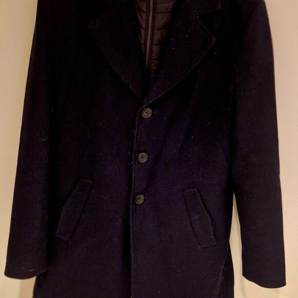 Bruun & Stengade Coat - Size L - Slim Fit - Navy - Picture 6 of 8